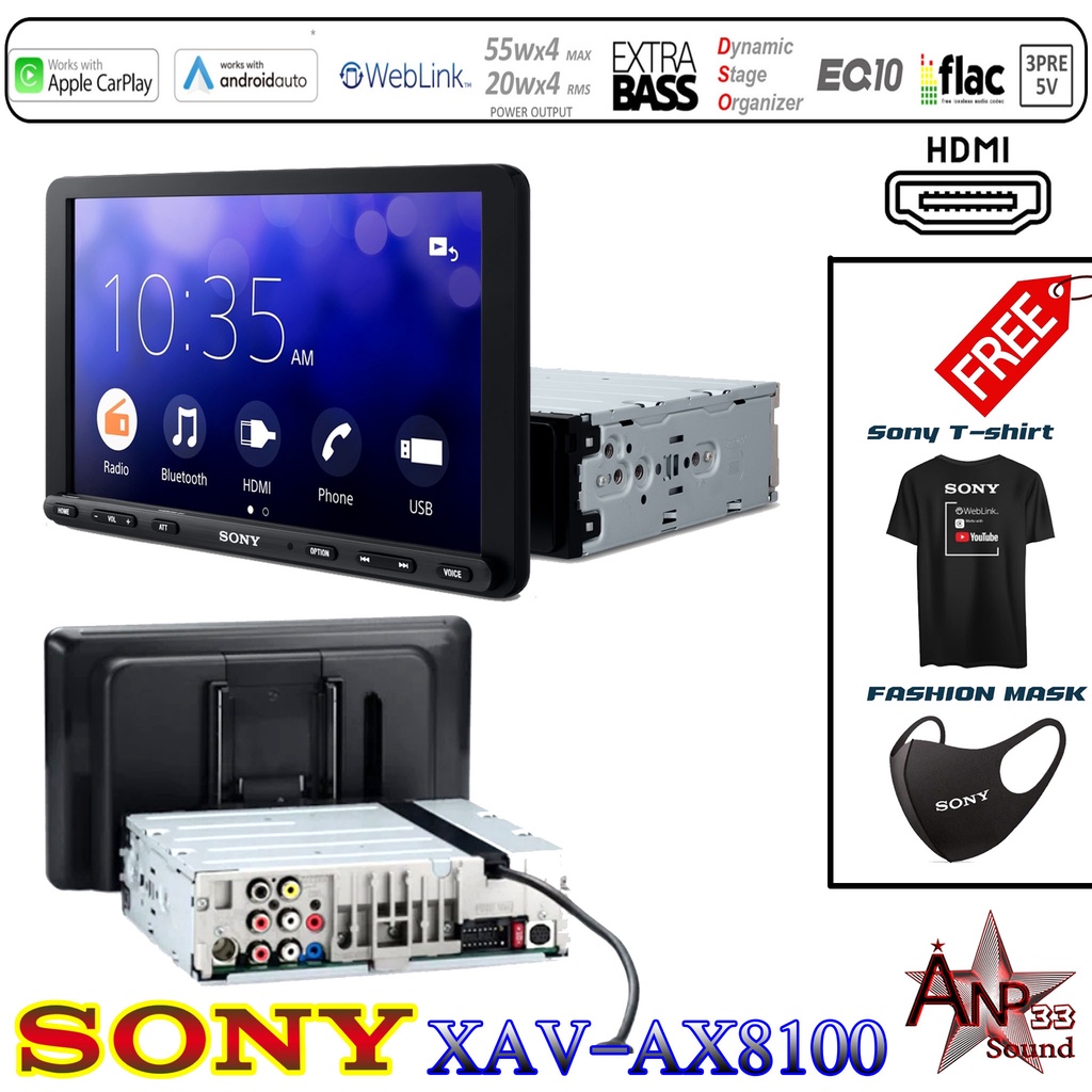 sony-xav-ax8100-จอติดรถยนต์-รุ่นใหม่ล่าสุด-2022-จอแสดงผลขนาดใหญ่-8-95-นิ้ว