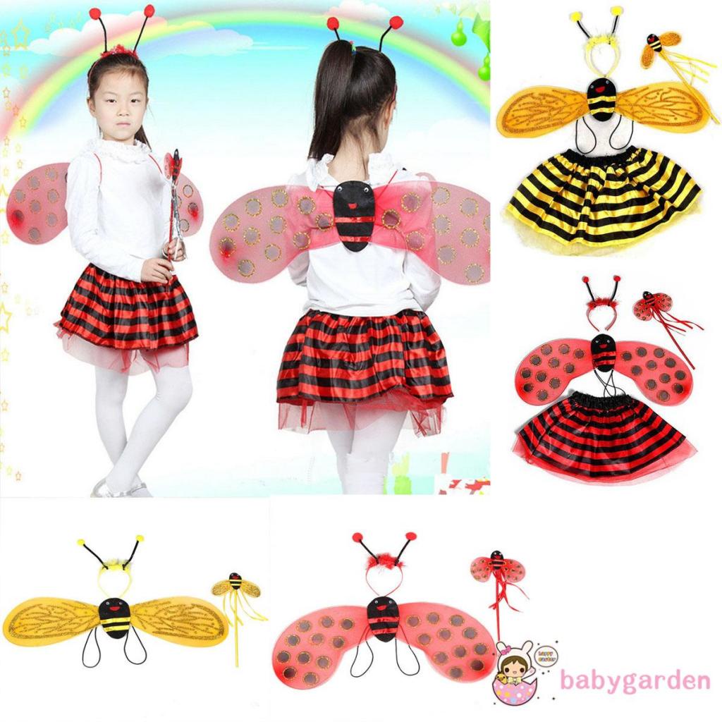 babygarden-ฮาโลวีน-เด็กสาว-ประสิทธิภาพ-เครื่องแต่งกาย-ชุดผึ้ง-เต่าทอง-ปีกตูตู-กระโปรง-ที่คาดผม-ไม้กายสิทธิ์-คอสเพลย์-อุปกรณ์ปาร์ตี้