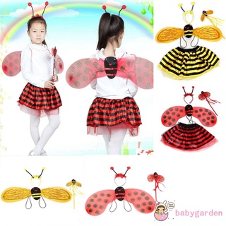 Babygarden- ฮาโลวีน เด็กสาว ประสิทธิภาพ เครื่องแต่งกาย ชุดผึ้ง / เต่าทอง ปีกตูตู กระโปรง ที่คาดผม ไม้กายสิทธิ์ คอสเพลย์ อุปกรณ์ปาร์ตี้