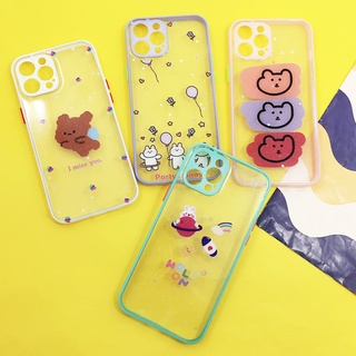 พร้อมส่งจากไทย!! เคสมือถือ i7+/12/12promax  เคสใสกากเพชร เคสกริตเตอร์ เคสขอบสี เคสแฟชั่น เคสสวย เคสหวาน เคสน่ารัก