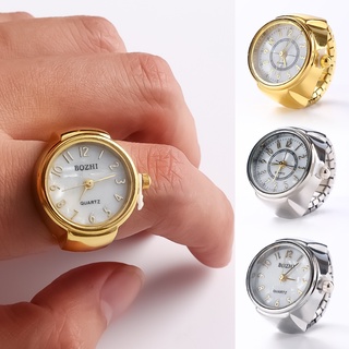 สินค้า แหวนนาฬิกาข้อมือดิจิทัลควอตซ์ อัลลอย แบบยืดหยุ่น สไตล์พังก์
