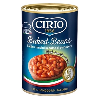 CIRIO Baked Beans 420 g. ถั่วขาวอบในซอสมะเขือเทศบรรจุกระป๋อง - CI56