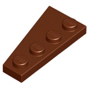 Lego part (ชิ้นส่วนเลโก้) No.41769 Wedge, Plate 4 x 2 Right | Shopee ...