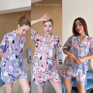 𝑁𝑒𝑤 𝐶𝑜𝑙𝑙𝑒𝑐𝑡𝑖𝑜𝑛✨ Sleepwear😴💖☁️🌟(390฿ฟรีส่ง) ชุดนอน ขาสั้น ลายมาใหม่น่ารักมากก! ลูกค้าถามหากันมาเยอะมาก ป้าย วาเลน valen