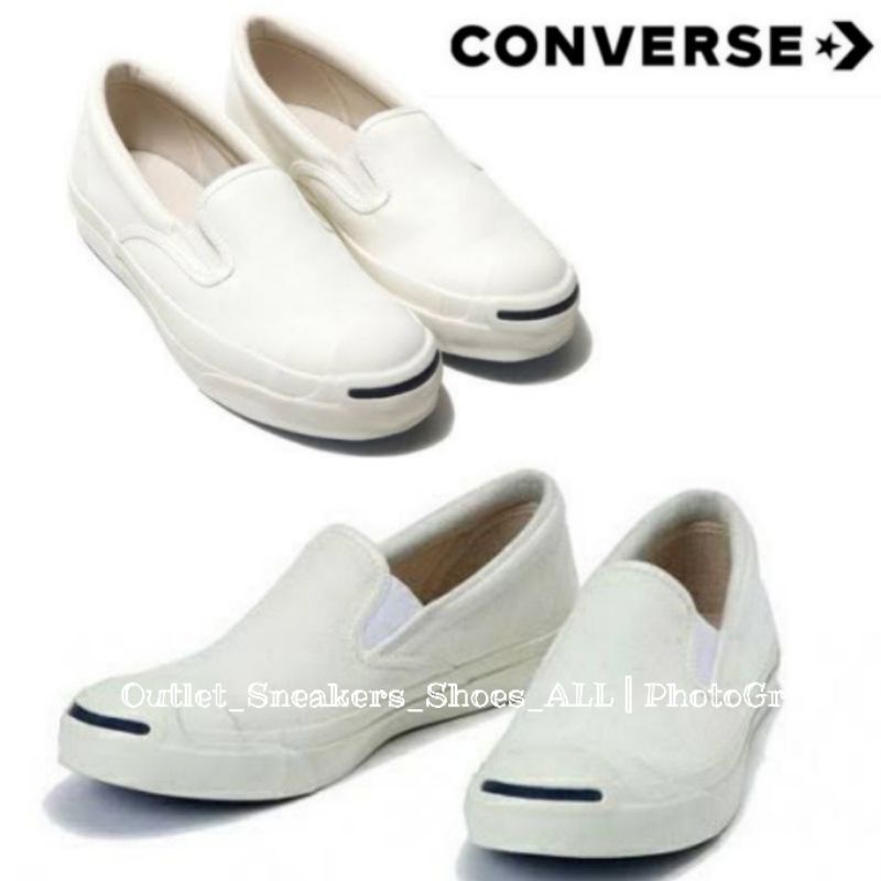 ภาพหน้าปกสินค้ารองเท้า Converse x Beams Jack Purcell Slip On White SALE ใส่ได้ทั้ง ชาย หญิง ส่งฟรี