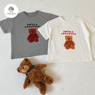 ภาพหน้าปกสินค้าเสื้อยืดลายหมี เสื้อยืดเด็กcotton 100% ที่เกี่ยวข้อง