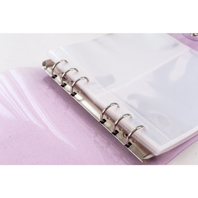 พร้อมส่ง-แฟ้มการ์ดปกสีกลิตเตอร์