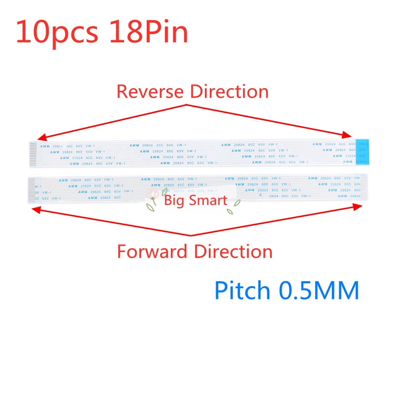 0.5 สาย Pitch Ribbon mm.FFC FPC 60V 18P 18 pin 10 ตัว tta3 | Shopee ...