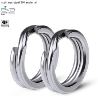 สปลิทริง Split Ring ห่วงสแตนเลส สำหรับเหยื่อปลอม 1 ถุง มี 100 ชิ้น DAC001