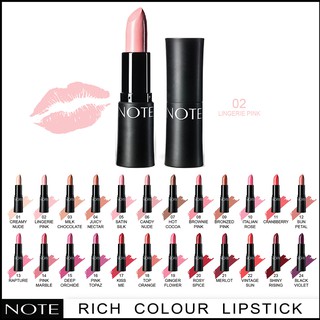 NOTE COSMETICS ULTRA RICH COLOR LIPSTICK 02 LINGERIE PINK
