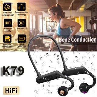สินค้า K79การนำกระดูกหูฟังไร้สายบลูทูธหูฟังสเตอริโอกันน้ำกีฬากีฬาพร้อมไมโครโฟนสำหรับการทำงาน