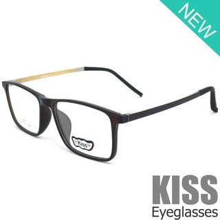 Korea แว่นตาแฟชั่น รุ่น KISS DS 9028 C-11 วัสดุ Plastic เบาและยืดหยุนได้(สำหรับตัดเลนส์)