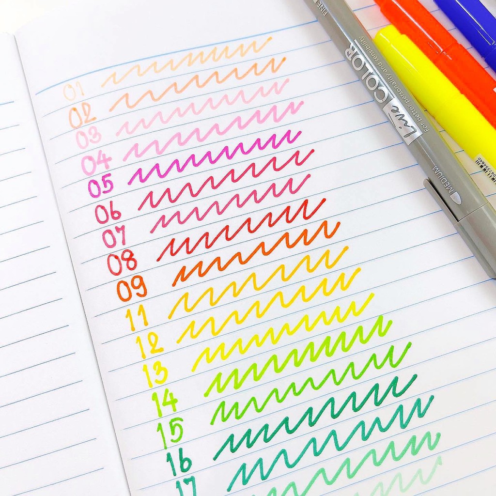 monami-ปากกาเมจิก-สีน้ำ-live-color-2-หัว-หัวเมจิกขนาด-0-7-มม-หัวเล็กขนาด-0-3-มม-แบบด้ามเดี่ยว