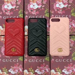 เคสโทรศัพท์มือถือหนัง ลาย Gucci GG Marmont สําหรับ iPhone 11 12 13 pro max x xs xr 7 7 Plus 8 8 Plus