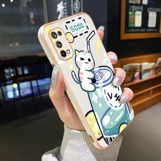 เคสโทรศัพท์มือถือ ซิลิโคนนิ่ม กันกระแทก กันรอยกล้อง ลายการ์ตูนแมวน่ารัก สําหรับ Realme X7 Pro 4G X7 Pro 5G