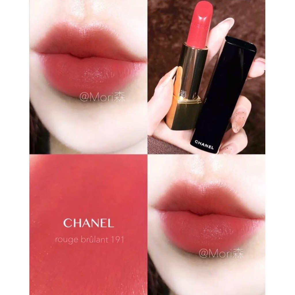 พร้อมส่ง Chanel Rouge Allure Luminous Intense Lip Colour #191 Rouge Brulant  | Shopee Thailand