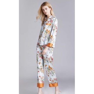 ภาพหน้าปกสินค้าชุดนอนผ้า 𝐒𝐢𝐥𝐤 𝐬𝐚𝐭𝐢𝐧 𝐏𝐫𝐞𝗺𝐢𝐮𝗺 ไหมซาติน พรีเมี่ยม Pajamas Nightwear Collection ซึ่งคุณอาจชอบราคาและรีวิวของสินค้านี้