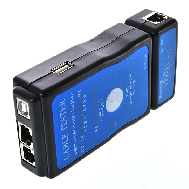 GLINK รุ่น GLT104 อุปกรณ์ทดสอบสัญญาณสาย Lan/สายโทรศัพท์ Cable Tester