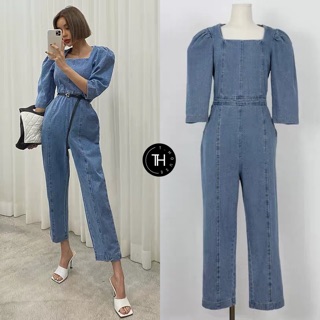 พร้อมส่งM🥃DENIM PLAYSUIT งานชนร้านเกาหลี!! สั่งทำมาเลย น่ารักมากก ใช่ผ้ายีนส์อย่างดี ทั้งตัว ทรงคือน่ารัก เป็นซิปซ้อน