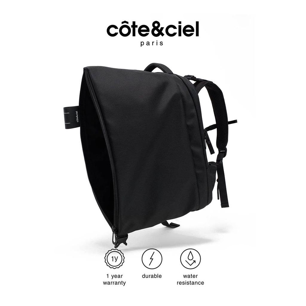 cote-amp-ciel-กระเป๋าเป้-รุ่น-isar-air-ecoyn-สี-black-กระเป๋าใส่โน๊ตบุ๊ค