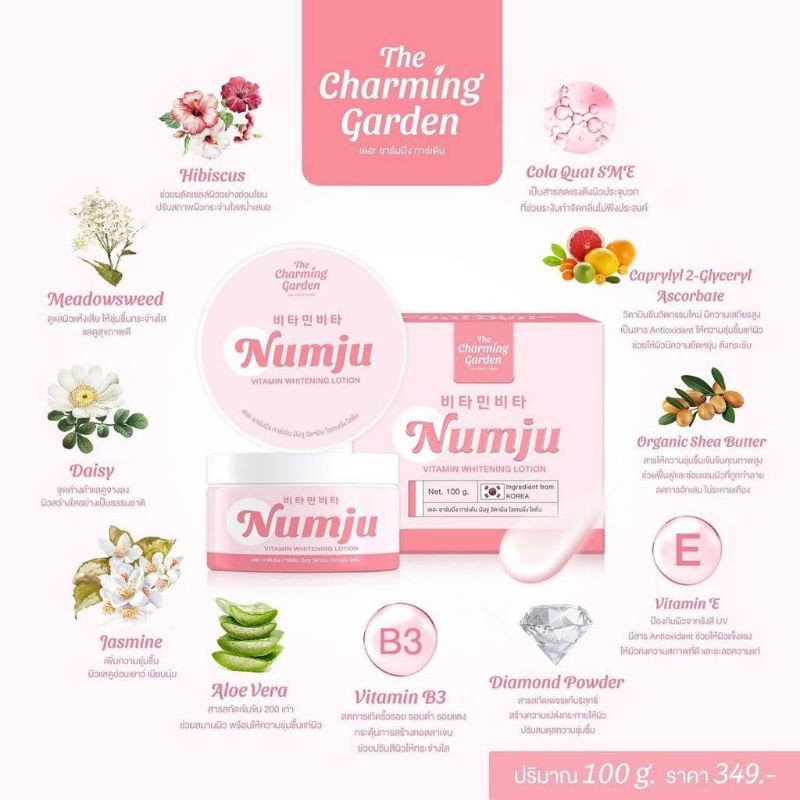 แท้-numju-vitamin-whitening-lotion-100-g-the-charming-gargen-นัมจู-วิตามิน-ไวเทนนิ่ง-โลชั่นวิตามินเกาหลี