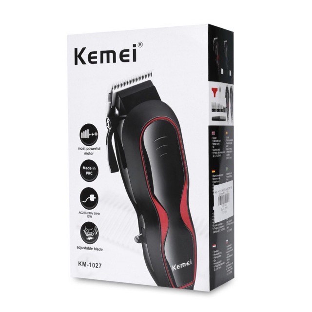 สินค้าพร้อมส่ง-kemei-km-1027-km-830-km-831-km-1026-ระดับมืออาชีพ-รุ่นใหม่ล่าสุด-เสียงเงียบ-ปัตตาเลี่ยน-หวีรอง-4-ชุด