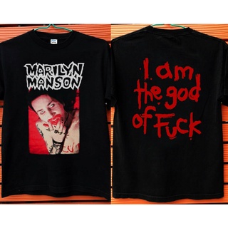 เสื้อยืดผ้าฝ้าย พิมพ์ลาย I AM THE GOD SIZE USA Marilyn son สําหรับผู้ชาย DF12HJ745