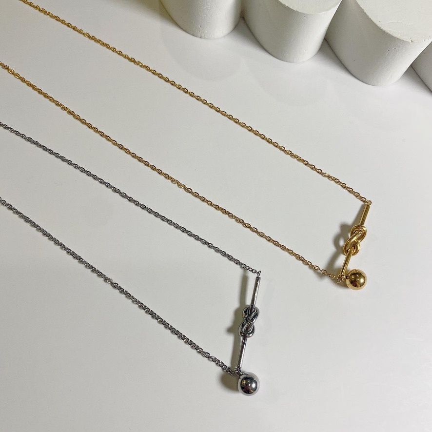 สร้อยคอ-titanium-steel-necklace-ชุบทอง-18k-silver-amp-gold