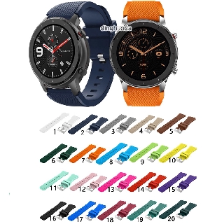 ภาพหน้าปกสินค้าสายนาฬิกาข้อมือ ซิลิโคน สีพื้น สำหรับ Huami Amazfit GTR 47 มม. GTR2 ที่เกี่ยวข้อง