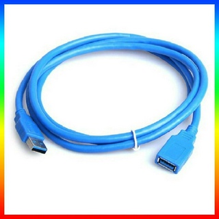 ( 0718 ) 3 ฟุต Blue Usb 3 . 0 Type A Male To A Female สายเคเบิ้ลอะแดปเตอร์เชื่อมต่อความเร็วสูง