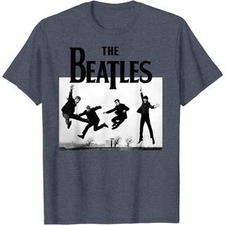 เสื้อยืดวงดนตรีเสื้อยืดแขนสั้นลําลอง ผ้าฝ้าย พิมพ์ลาย The Beatles Jump at Sefton Park แฟชั่นสําหรับผู้ชายall size