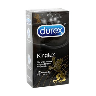 ภาพหน้าปกสินค้า[2 ชิ้น ลด 50%]Durex Kingtex ขนาด 49 มม บรรจุ 12 ชิ้น/กล่อง ดูเร็กซ์ คิงเท็ค ถุงยางอนามัย ผิวเรียบ ที่เกี่ยวข้อง