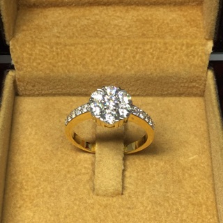 แหวนทองแท้ดอกหุ้มสวยๆราคาโรงงาน