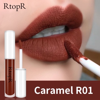 RtopR FDA เครื่องสําอางลิปสติก ลิปกลอส ให้ความชุ่มชื้น กันน้ําติดทนนาน เครื่องสำอาง, ลิป, Velvet Lasting Moisturizing Non-stick Lip R01