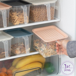 กล่องเก็บอาหารตู้เย็น  มีฝาปิด  มีที่จับ Portable refrigerator food storage box