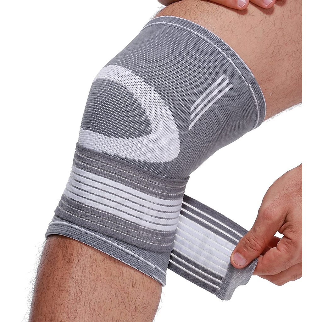 jingba-knee-support-ผ้าสวมซัพพอร์ตหัวเข่าสายรัดกระชับ