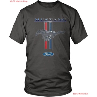 เสื้อยืดลำลอง Amdesco Mens Ford Mustang Logo, Officially Licensed Ford Design T-Shirt Sports T-shirt