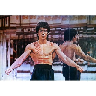 โปสเตอร์ ดารา หนัง บรูซลี Bruce Lee Poster - The Way of the Dragon POSTER 21"x31" KUNG FU FIGHTING v2