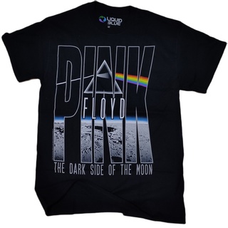 เสื้อยืดวงดนตรีHH เสื้อยืดวง PINK FLOYD ( The dark side of the Moon) 2014 เสื้อยืดคอกลมall size