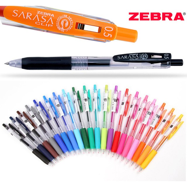 ภาพหน้าปกสินค้าSarasa clip zebra ปากกา หัวเจล 0.5 หมึกเจล