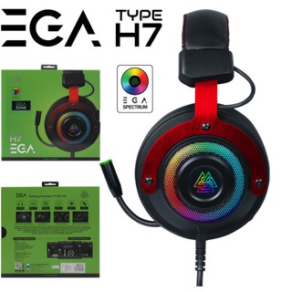 🎧‼‼ สายเกมเมอร์ต้องมา ‼‼🎮 EGA รุ่น TYPE H7 หูฟังเกมมิ่ง ไฟRGB ดีไซน์ดี ระบบเสียง 7.1CH มีรับประกัน ซื้อเลย ห้ามพลาด‼‼