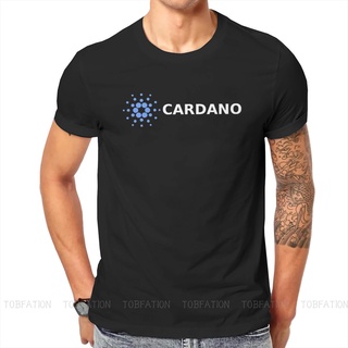 เสื้อยืดผ้าฝ้ายเสื้อยืด พิมพ์ลายกราฟฟิค Cardano Virtual Digital Currency แฟชั่นฤดูร้อน สําหรับผู้ชายL XL  XXL 3XL