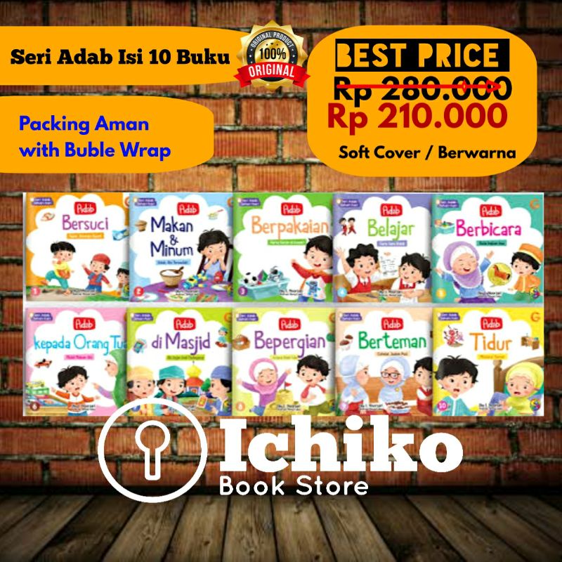 แพ็คเกจ - หนังสือเด็ก& 39; ของ Daily Adab Series (10 เล่ม) Gema Insani ...