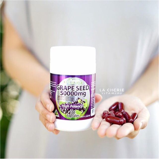 ภาพสินค้าAusway Grape Seed 50000mg ขนาด 30/100 เม็ด จากร้าน la_cherie_vitamins บน Shopee ภาพที่ 1