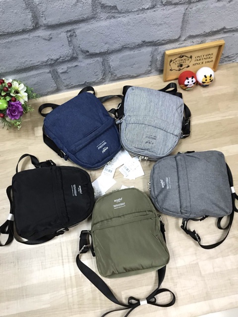 anello-denim-amp-nylon-mini-shoulder-bag-ส่งฟรีems