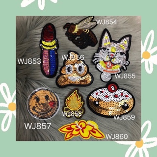 DIY Patches ตัวรีดติดเสื้อผ้า กาวในตัว กระเป๋า รองเท้า รีดกับวัสดุที่เป็นผ้าได้หลากชนิดหรือนำไปเย็บ ปะเสื้อผ้า งานปักผ้า