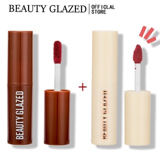 Beauty Glazed ลิปสติกเนื้อแมทกันน้ําติดทนนานซื้อ 1 แถม 1 ฟรี