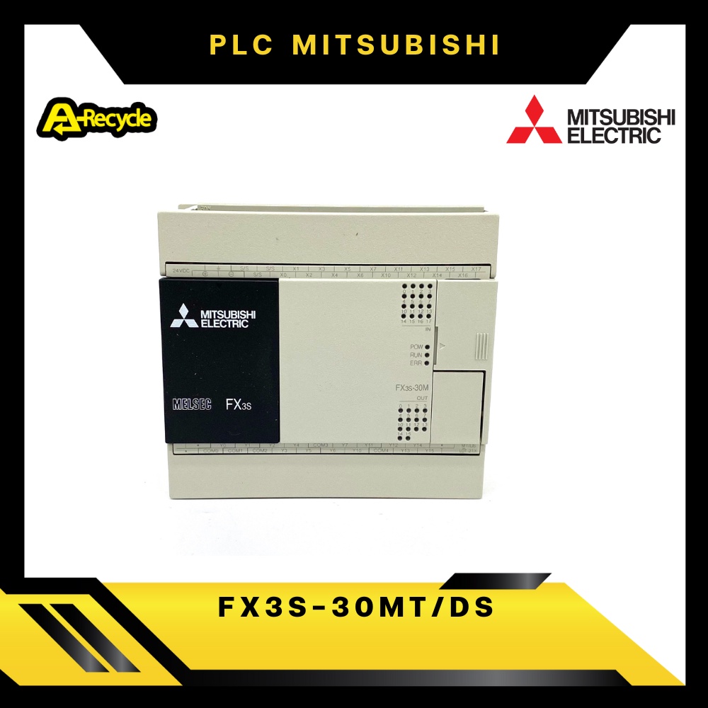 mitsubishi-fx3s-30mt-ds-plc-24vdc-input-sink-source-output-transistor-16-in-14-out