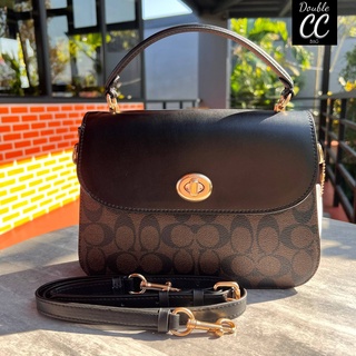 (แท้ 💯%‼ Factory) COACH MARLIE TOP HANDLE SATCHEL IN SIGNATURE CANVAS (COACH C1765)