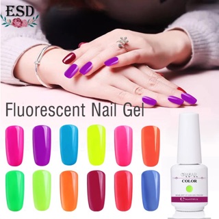 สีทาเล็บเจล  Garear สี Fluorescents Series 8 ml สีนีออน สะท้อนแสง สีทาเล็บเจล Hong Kong ได้รับมาตราฐาน SGS/MSDS